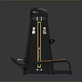 Home Gym Multi Functional Training Machine With Black Frame Orange Seat And Yellow Weight Bar