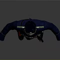 Game Movie Character In Gray Military Uniform With Helmet Belt And Boots