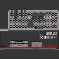 Modern Computer Workstation Setup With Metal Stand Transparent Panel Keyboard Mouse Pad And Cables