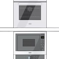 Black Built In Microwave And Oven Combination For Modern Kitchen Design