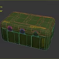 Green EOD Weapon Storage Case With Explosive Ordnance Disposal Markings