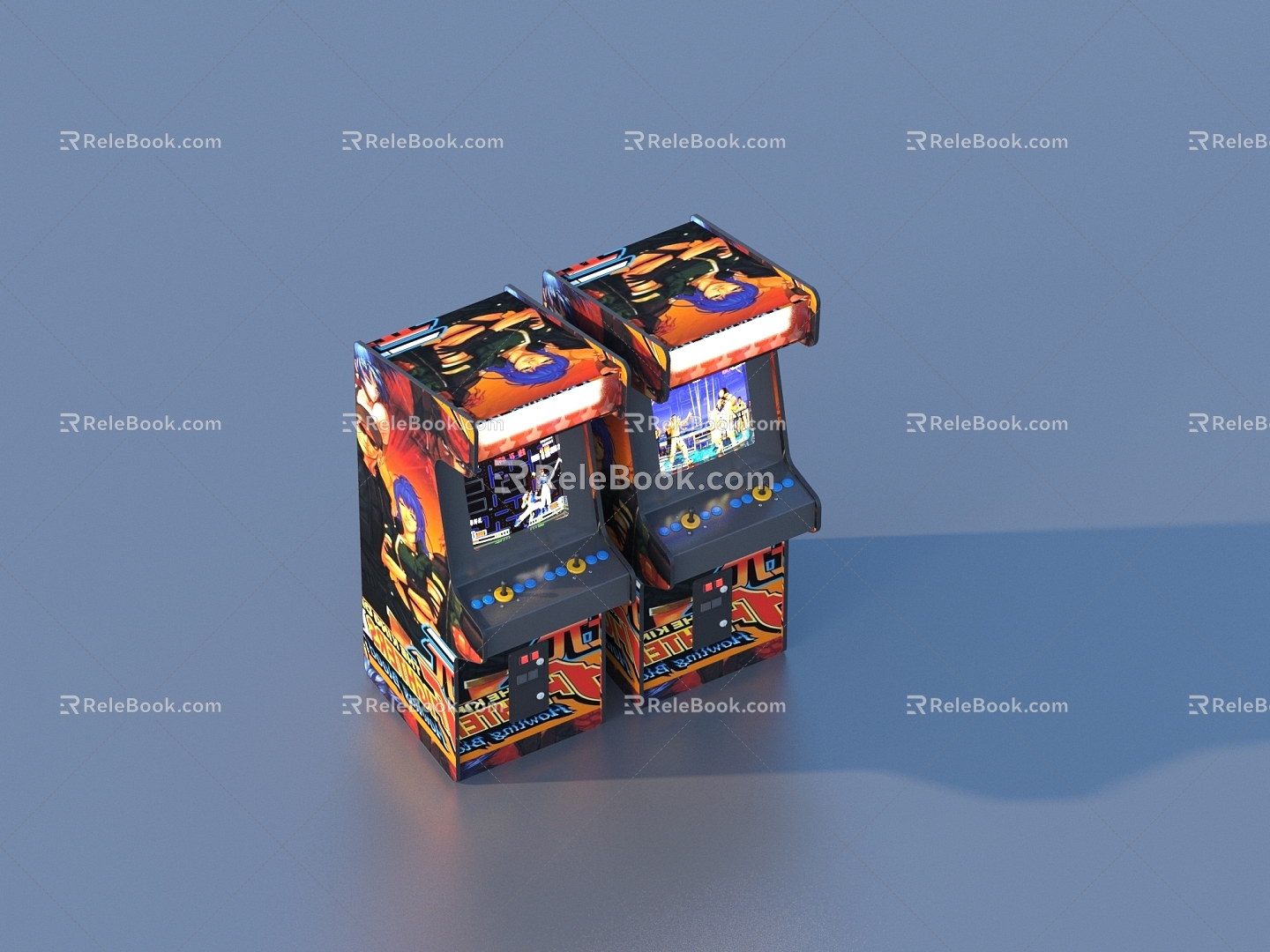 Game machine arcade electronic game machine 3d model