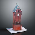 European-style Bell Tower Ancient Tower Drum Tower 3d model