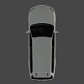 White Station Wagon Car With Sporty Red Black Rims And Front Headlights Design