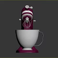 Pink Stand Mixer a Versatile Kitchen Appliance with Stainless Steel Mixing Bowl and Whisk