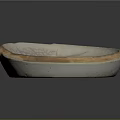 Furniture Decorative Bowl With White Beige Brown Marble Texture For Modern Home Accent