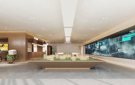 Modern Sales Office Sales Department Negotiation Area 3d model