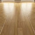 Wooden Flooring With Herringbone Pattern And Shiny Surface For Interior Design 3d model