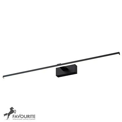Modern Black Wall Light With Sleek Long Strip Design For Indoor Home Decor 3d model