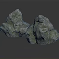 Two Natural Stone Decorative Pieces With Rough Surface And Natural Texture For Home Decor