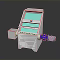Industrial Vibrating Screening Machine With Gray Body And Blue Motor Component Structure