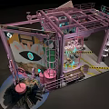 Charter Sculpt Pop Shop With Graffiti Art Clothes Display And Industrial Decor