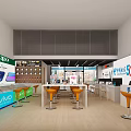 VIVO Digital Store Interior With 5G Phones Display Counters And Mobile Repair Service
