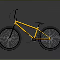 Modern Yellow Mongoose BMX Bicycle With Black Wheels And Sleek Frame