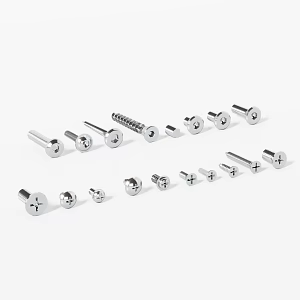 Phillips screw hexagon socket screw combination screw 3d model