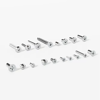 Phillips screw hexagon socket screw combination screw 3d model