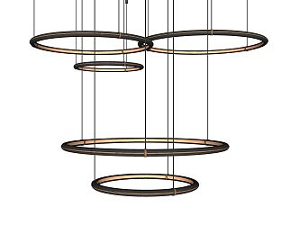 Modern chandelier ring chandelier 3d model