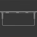 Sturdy Modern Folding Furniture Table With Gray Tabletop And Metal Frame