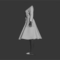 White Belted Robe With Long Sleeves And Pockets For Daily Life Use