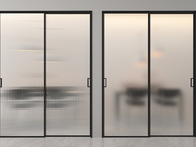 Modern sliding door glass sliding door model