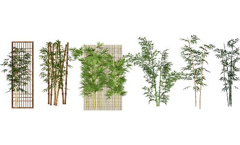 Modern bamboo monomer 3d model