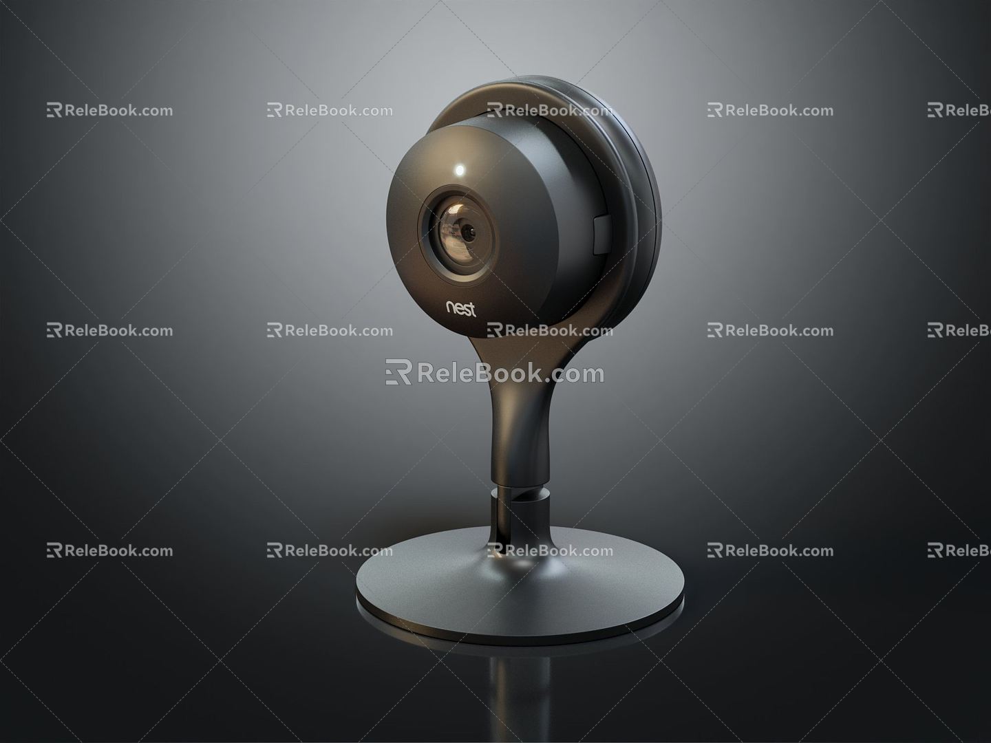 Modern camera monitor head model