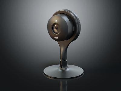 Modern camera monitor head 3d model