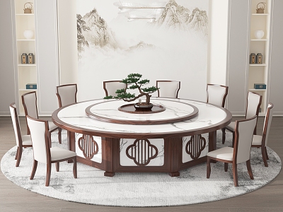 New Chinese Round Dining Table model