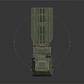 Olive Green Military Heavy Duty Truck With Multi Wheeled Missile Launcher System
