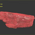 Natural Wood Stone Decorative Piece With Rough Natural Texture And Gray White Color Patterns