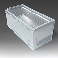 Horizontal Stainless Steel Commercial Freezer With Transparent Lid For Food Storage