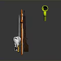 Crossbow Mechanical Crossbow Shift Bow and Arrow Shoot Far Equipment Weapons High-tech Crossbow 3d model