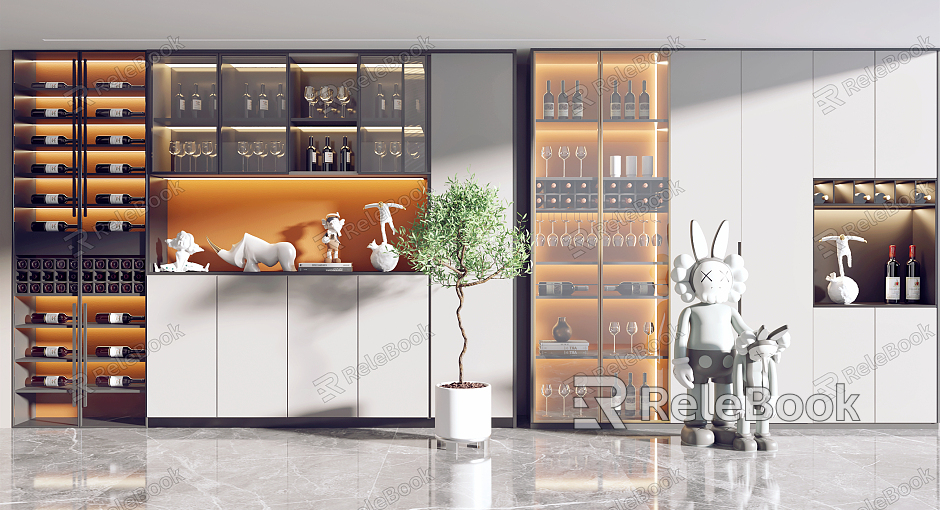 Modern Wine Cabinet model