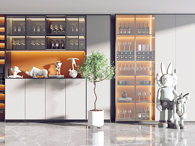 Modern Wine Cabinet model