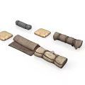 Cloth Rolled Mats And Square Pads As Practical Household Living Items
