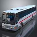 Hyundai Bus School Bus Van Box Car 3d model