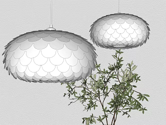 Modern chandelier 3d model
