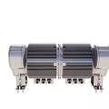 High Performance Industrial Mechanical Equipment Metal Cylindrical Component With Heat Sink Bracket And Interface
