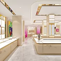 Elegant Modern Jewelry Store Interior With Glass Display Cases And Soft Lighting