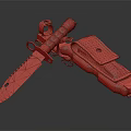 Modern Dagger 3d model