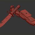 Modern Dagger 3d model