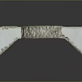 Stone Arch Bridge Structure With Brick Stone Sides And Textured Surface 3d model
