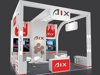 Modern Exhibition Canton Fair Booth Exhibition Hall Exhibition Temporary Exhibition Expo model