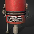 Red Free Vacuum Service Household Appliances With Labels And Power Cords