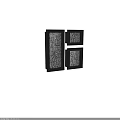 Bedroom Wall Design Featuring Black Framed Bark Texture Decor on Gray Wall 3d model