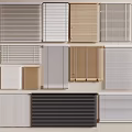 Various Colored Modern Window Blinds With Different Design Styles For Home Decoration