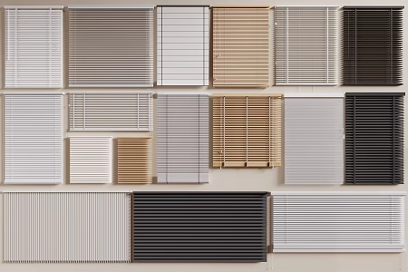 Modern Venetian Blinds Curtain Blinds Roller Blinds Dream Curtains Shangri-La Curtains 3d model