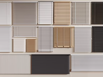 Modern Venetian Blinds Curtain Blinds Roller Blinds Dream Curtains Shangri-La Curtains 3d model