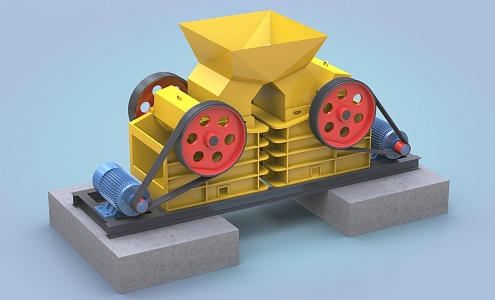 Jaw crusher crushing equipment sand making equipment 3d model