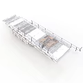 Industrial Equipment Metal Frame Platform With Grid Structure And Durable Components